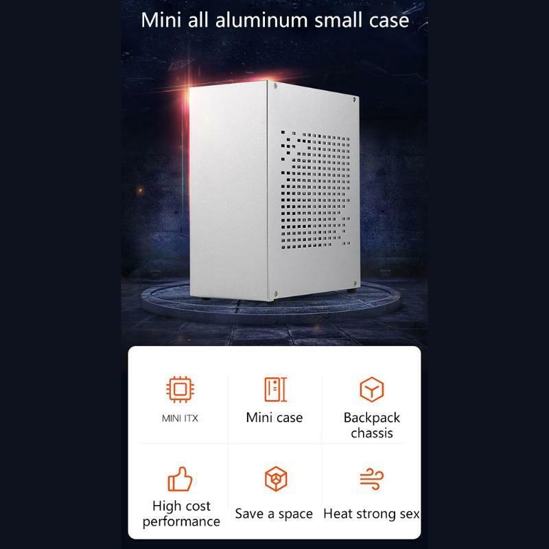 B07 HTPC Case Compact Desktop Chassis USB3.0 with Graphics Card Extension Cable