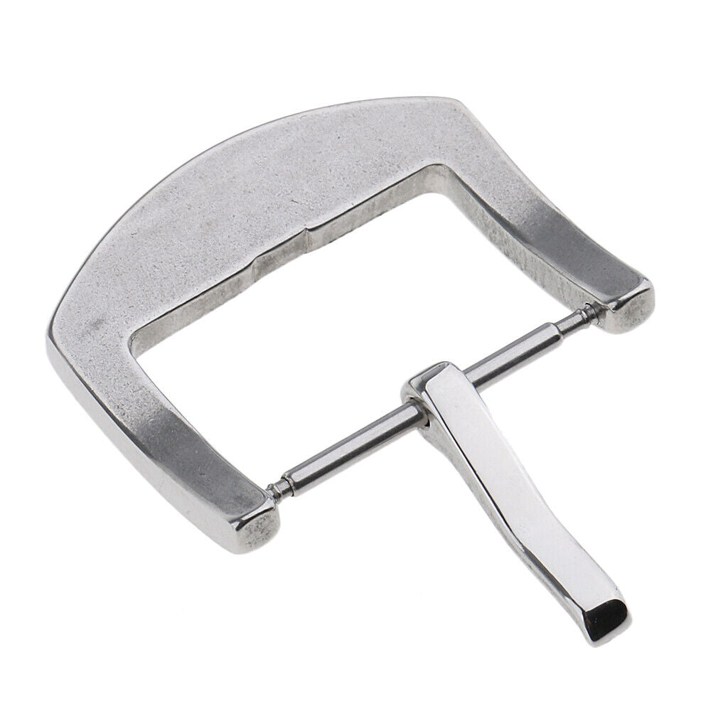 Stainless Steel Polished Buckle For  Watch  Pin Clasp 20mm
