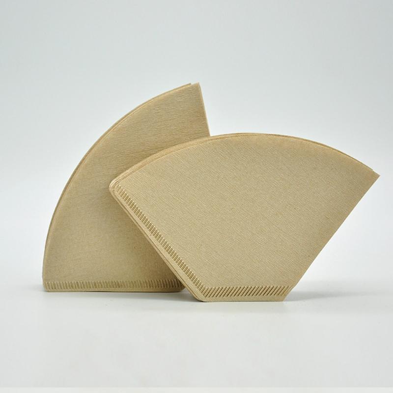 Coffee Filter Paper Set Disposable Unbleached  Environmently Friendly Filter