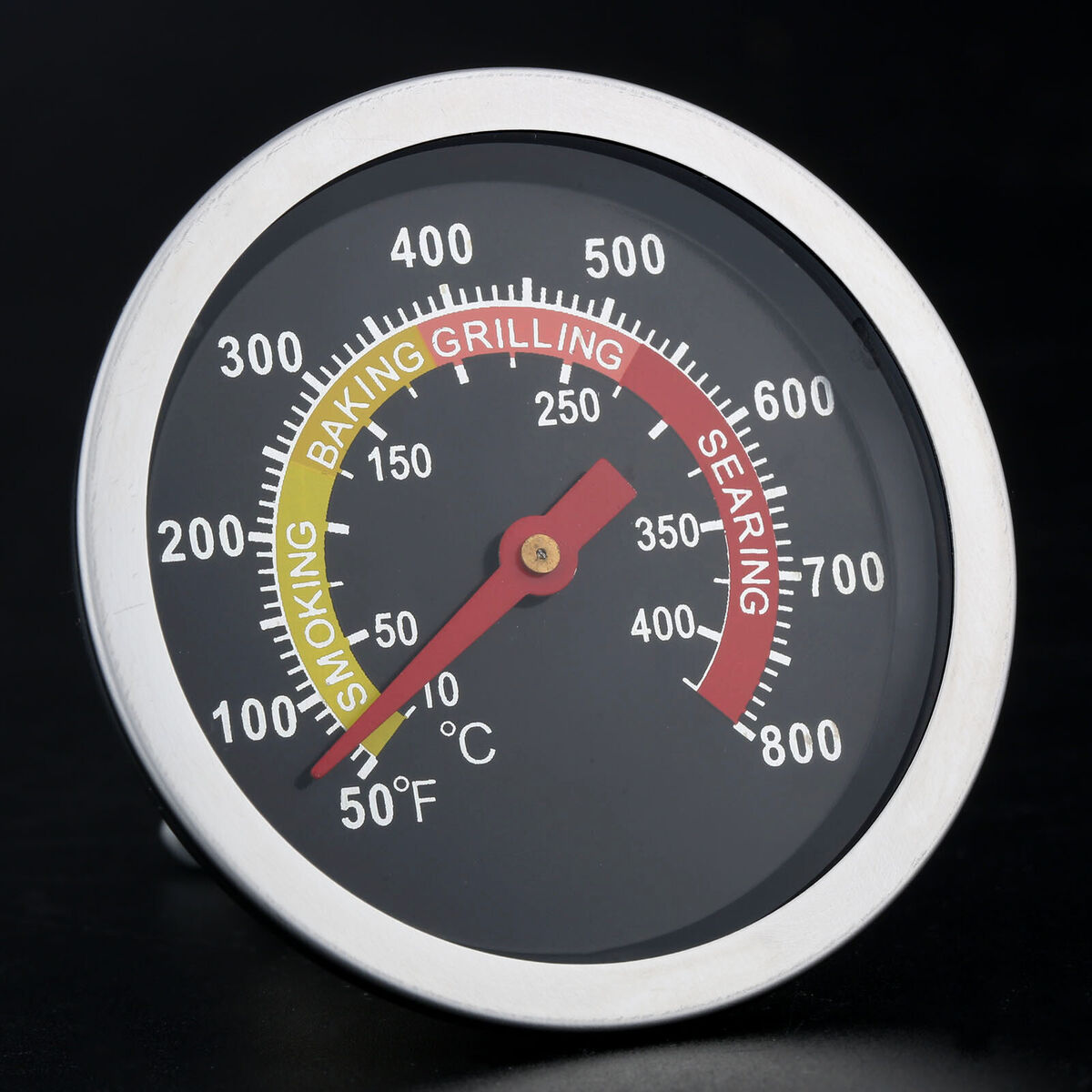 Steel Barbecue BBQ Oven Grill Wood Smoker Thermometer Temperature Gauge 800?