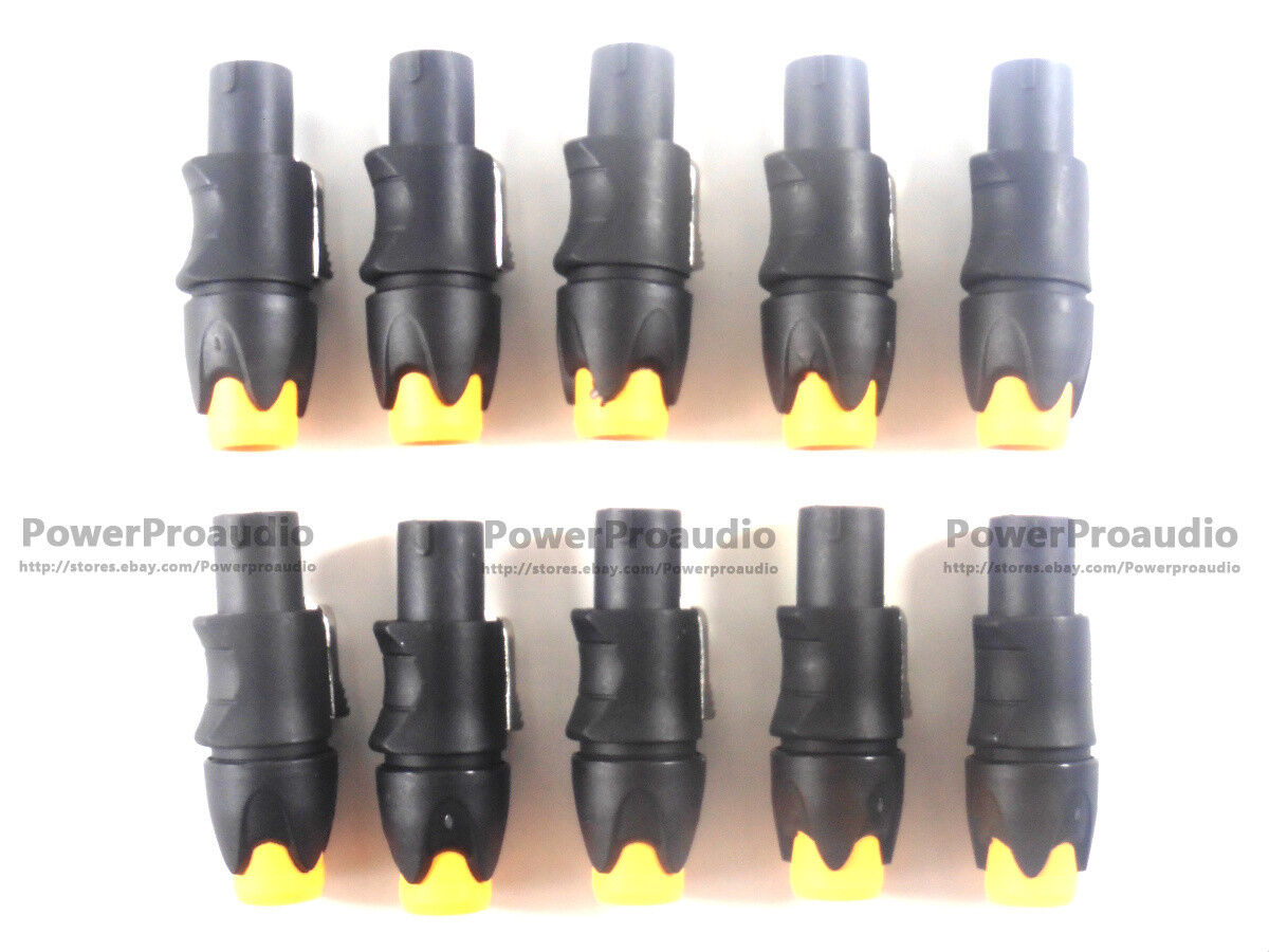 10pcs  Speakon Connector Adapter 4 Pole Locking Cable for NL4FC 4-Pole Socket