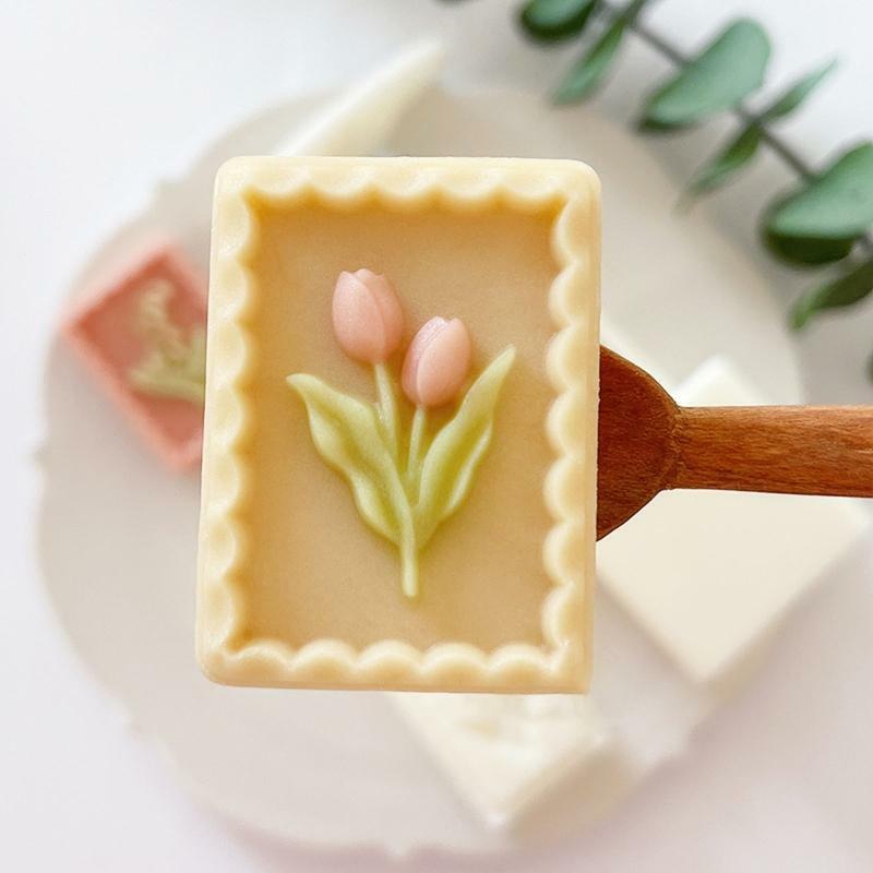 30g Cute Flower Shape Pastry Moulds Mooncake Molds Mooncake Mould Baking Gadgets