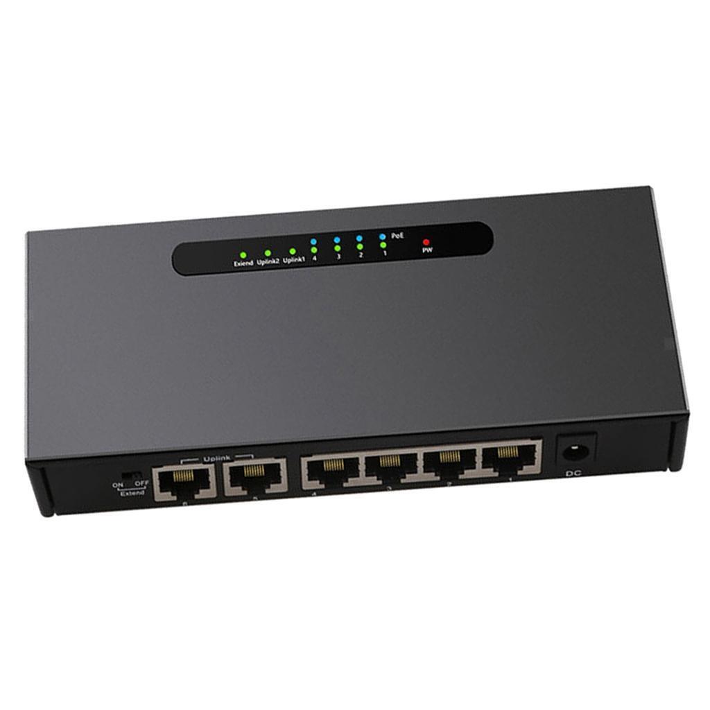 6 Port Gigabit Fast Ethernet Switch 10/100/1000Mpbs Lan Poe Power Switch for NVR