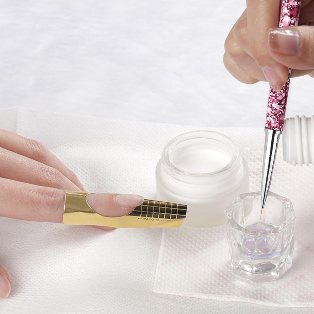 Monja Detachable Nail Art Brush Liner Marble UV Gel Extension Pen (Red)