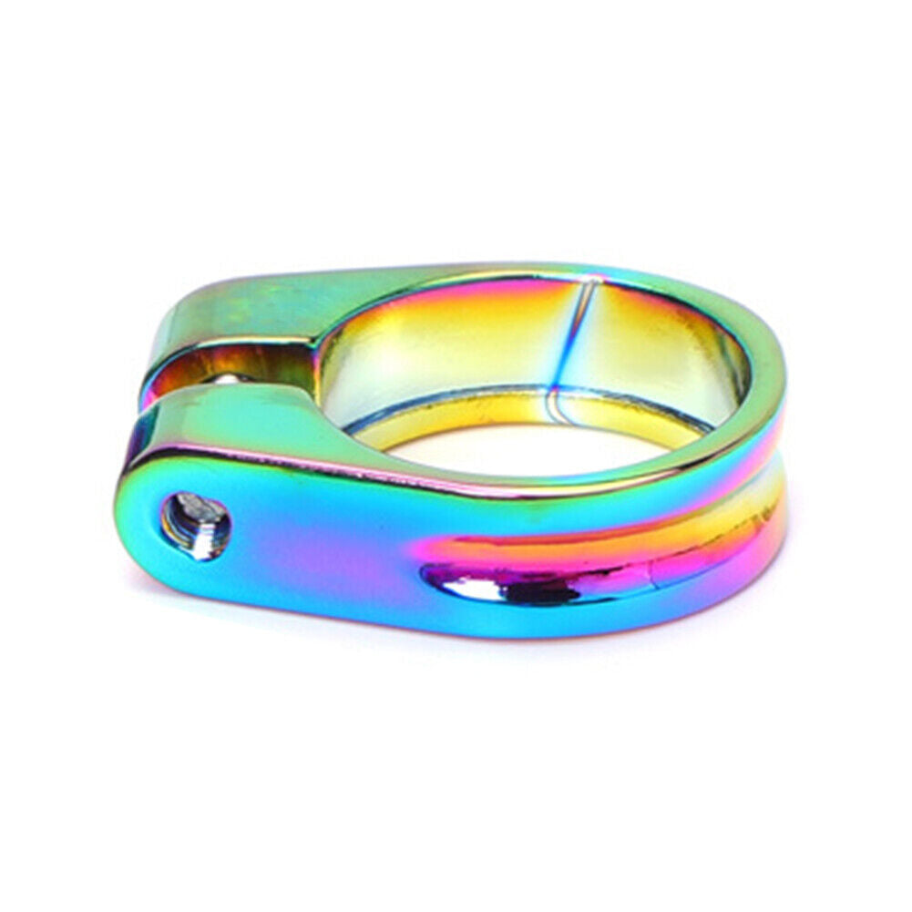 OUO MTB Bike Seat Clamp Ultralight Bicycle Colorful Seat Tube Clip (28.6mm)