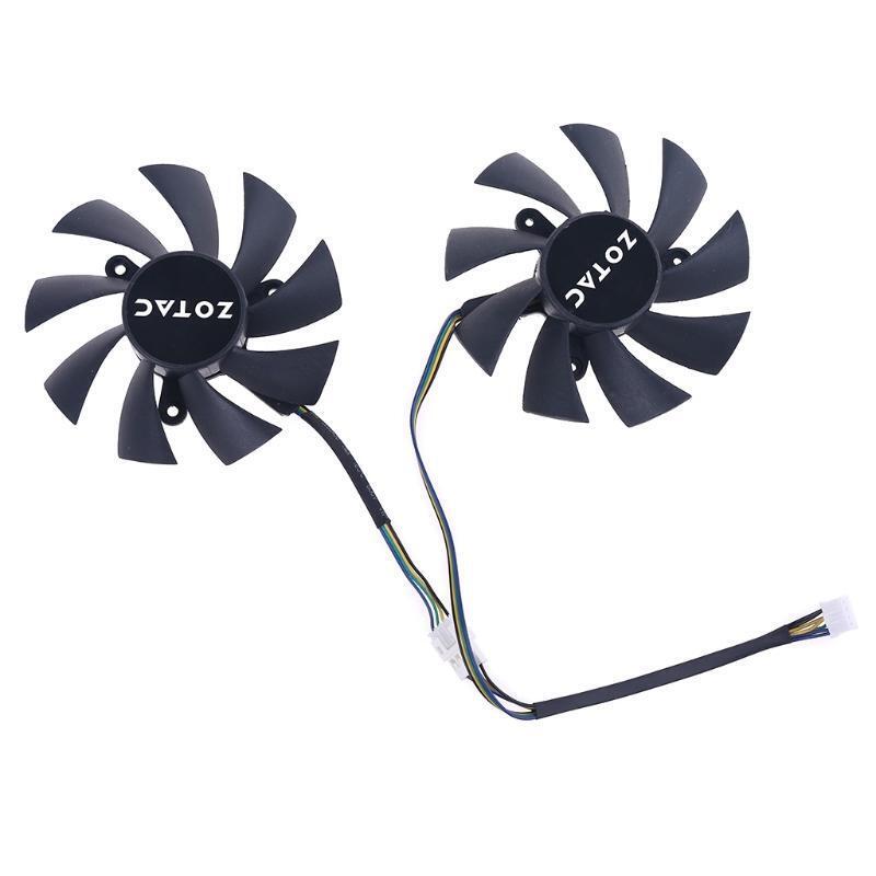 1 Pair 4Pin Cooler Fan for GeForce GTX 1660 RTX 2060 2070 Video Graphics Card