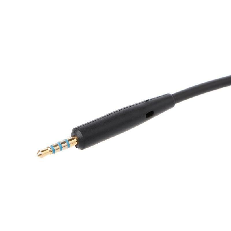 2.5mm To 3.5mm Audio Cable Replacement For QC25 Headphone With In-Line MIC