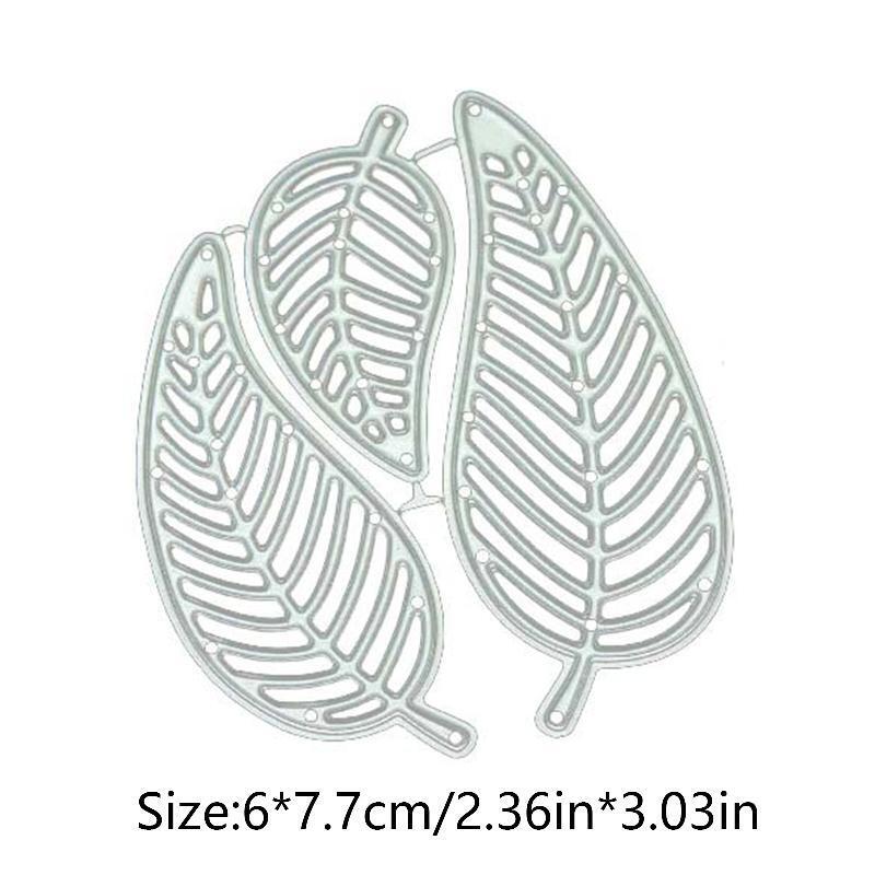 Hollow Leaves Metal Cutting Dies Scrapbooking Stencil Die Cuts Card Embossing