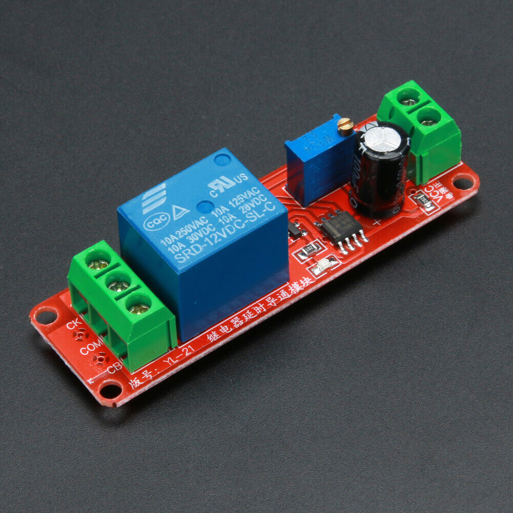 5pcs DC 12V Delay Relay Shield NE555 Timer Switch Adjustable Module