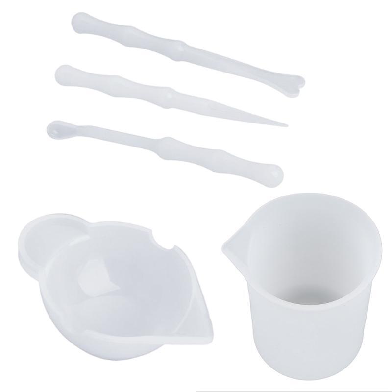 Flexible Silicone Measuring Cups for Mixing DIY Jewelry Making Distribution Tool