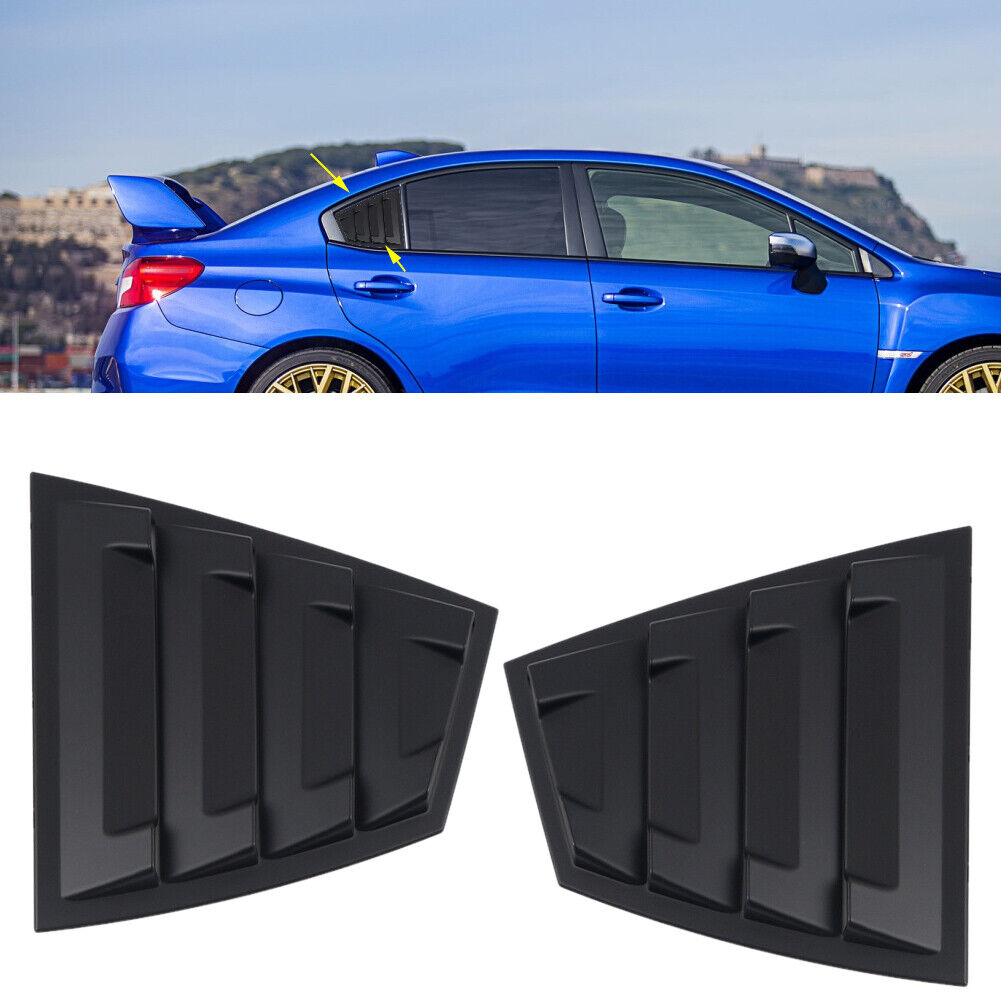 Rear Side Window Quarter Louver Cover Trim Fit for Subaru WRX STi 2015-2020 Acc