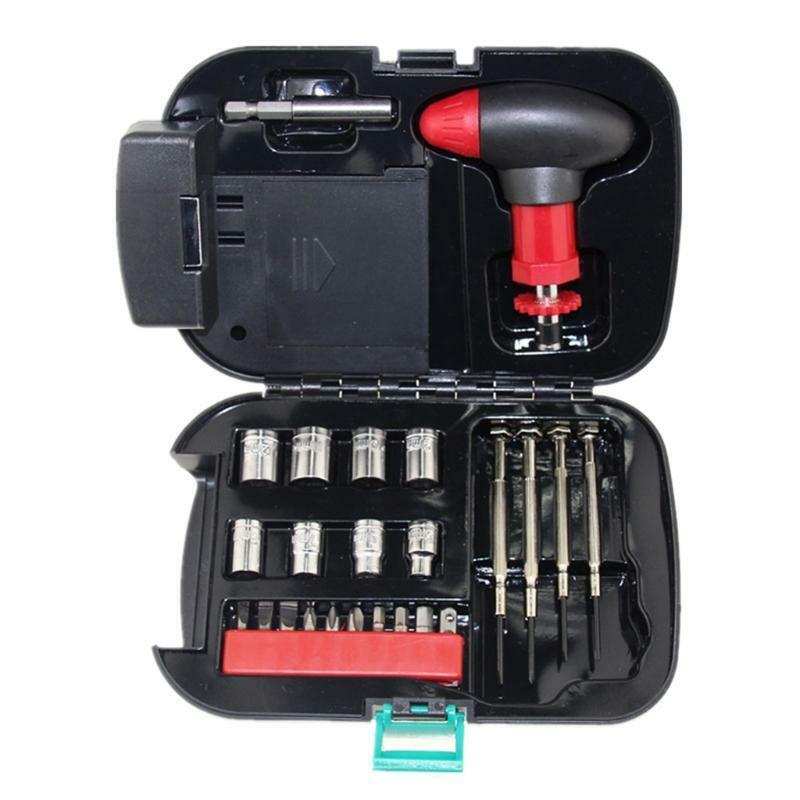 24 Pieces Hardware Tool Flashlight Set Flashlight Toolbox for Daily Home Use