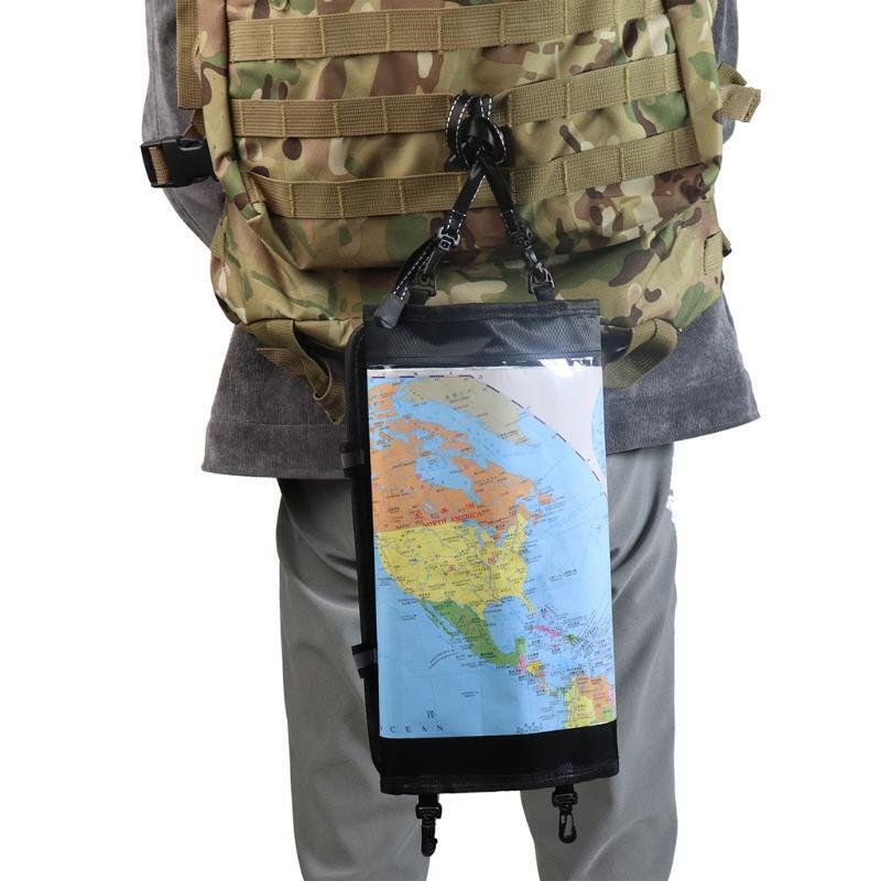 Watertight Map Carrier, Transparent Dry Bag Protector Pouch for Camping, Hiking