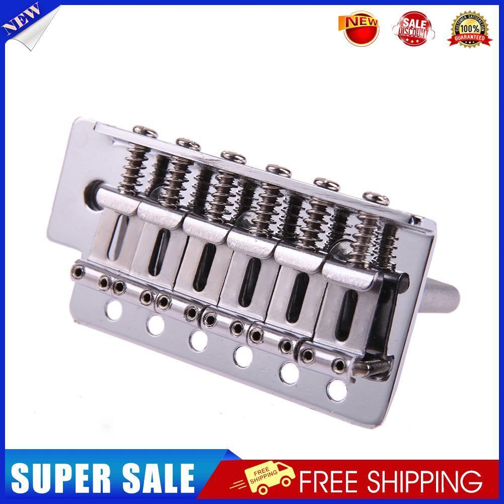 For Fd Strat 1 Set 6 Strings Chrome Guitar Tremolo Bridge With Bar New