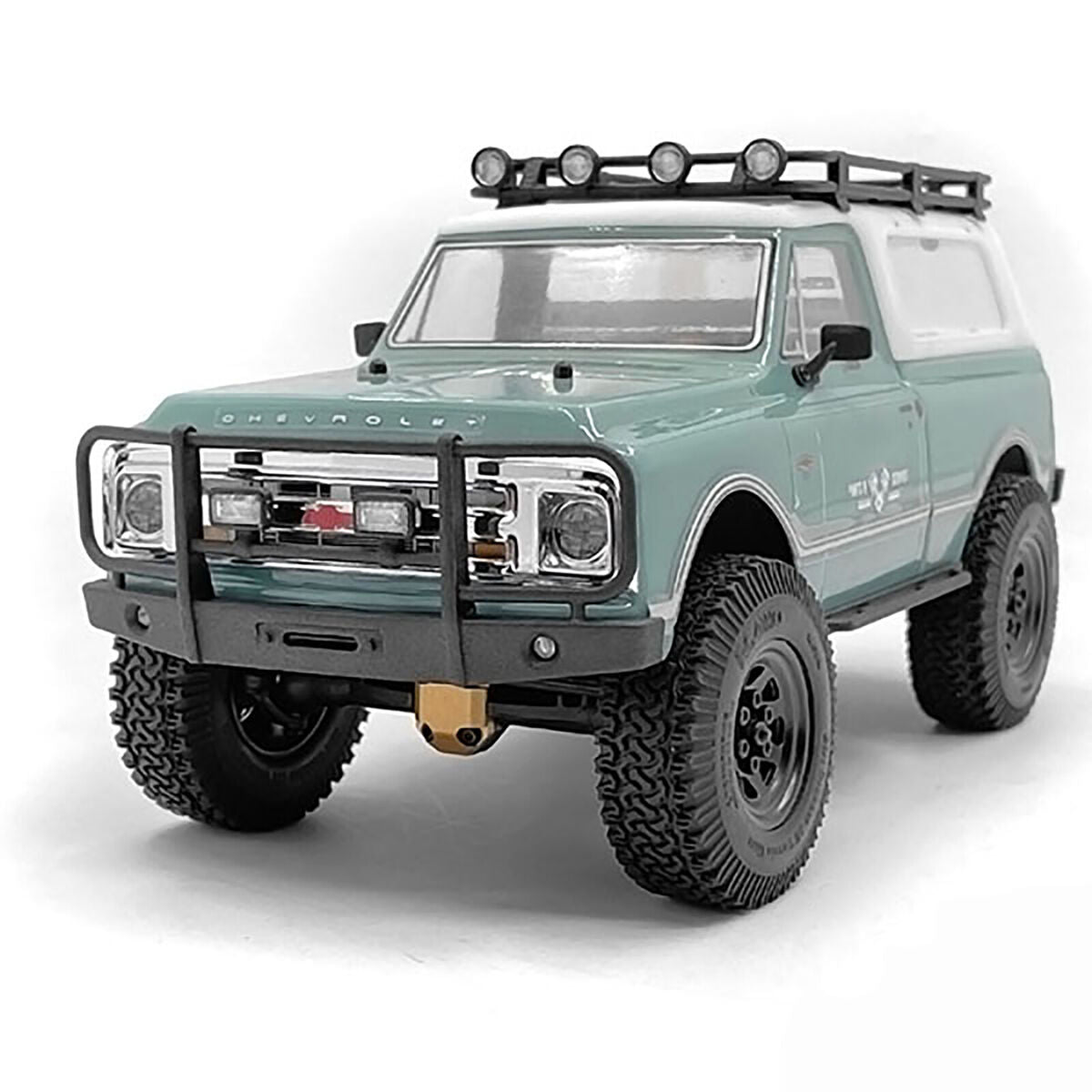 Protective Bullpen Front Bumper+Spotlight for AXIAL SCX-24 Chevrolet C10 RC Car
