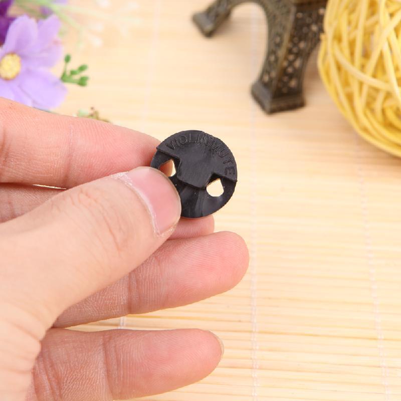 1Pc Acoustic Rubber Violin Mute Fiddle Silencer For Violin Sourdine Tools Black