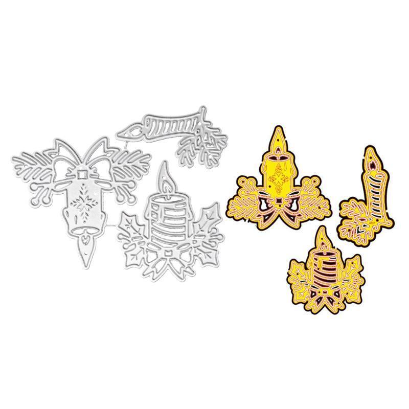 Candle Metal Cutting Dies Stencil DIY Scrapbooking Album Paper Card Template