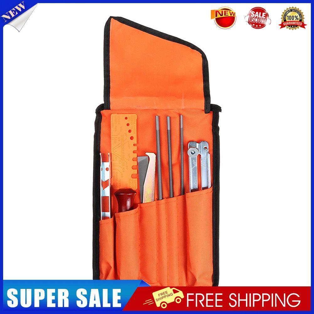 10pcs Chainsaw Chain Grinding Kit Round Flat File Guide Household Hand Tool