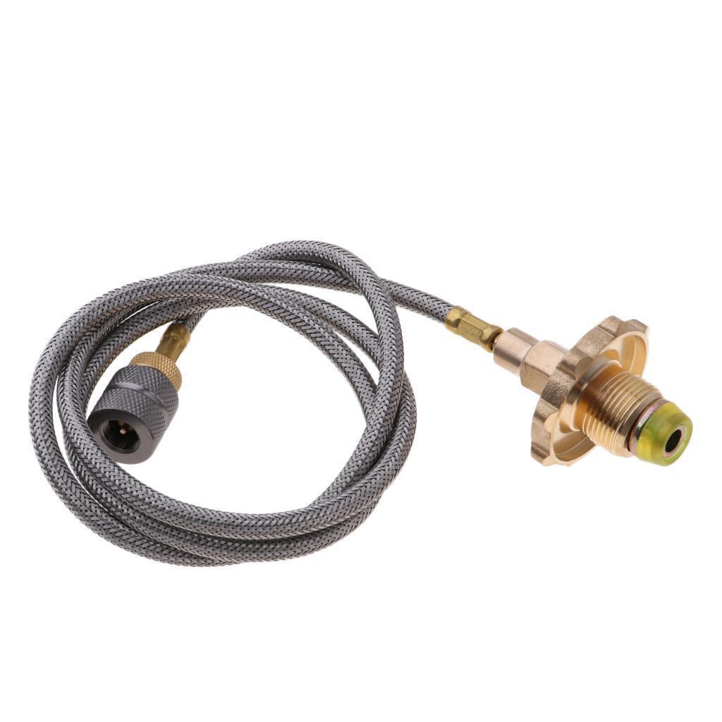 Camping Propane Hose Adapter Flat Tank Gas Stove Converter Replacement Parts