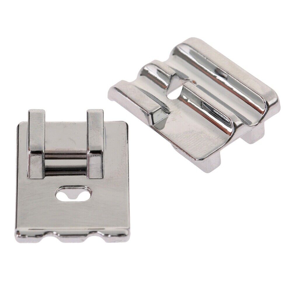 Stainless Steel Double Welting Cording Piping Foot Feet For Juki Singer Brother