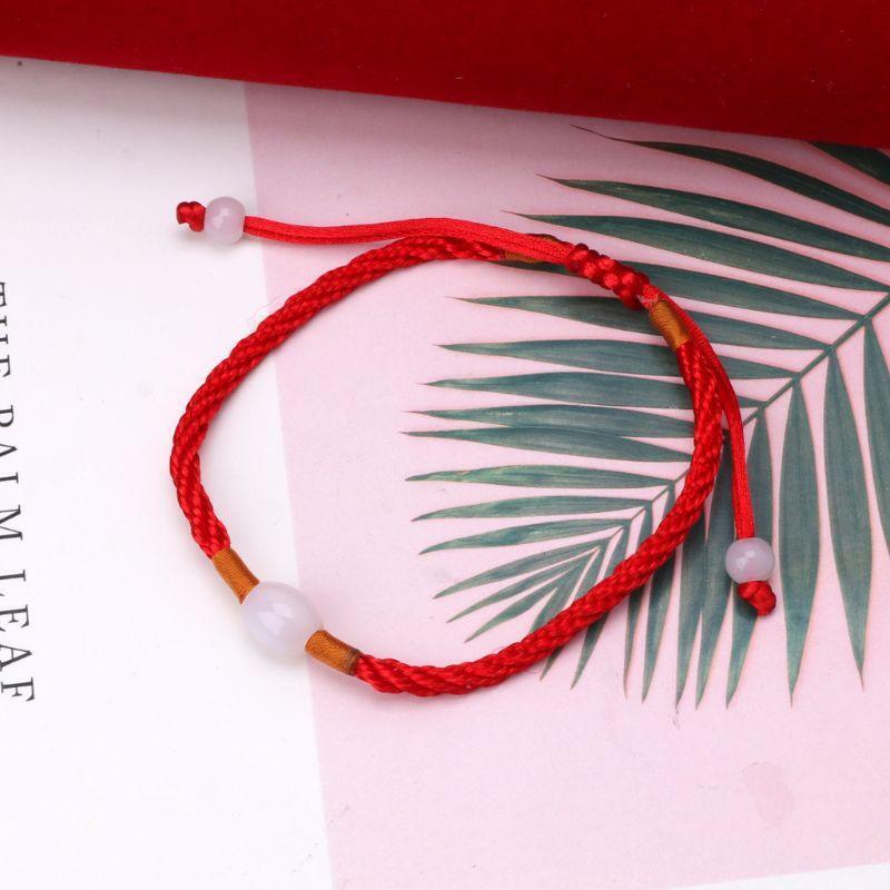 Good Luck Red String Bracelet Transfer Beads Bracelets Gift for Families Friends