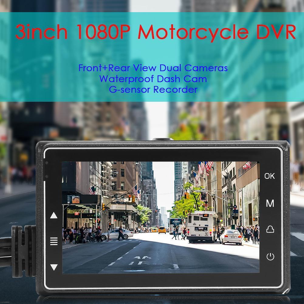 SE600 Motorcycle DVR Front+Rear View Waterproof Lens Dash Cam G-sensor