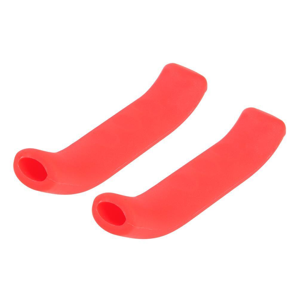 Bicycle Brake Handle Cover Silicone Bike Anti-Skid Protector Cover (Red)