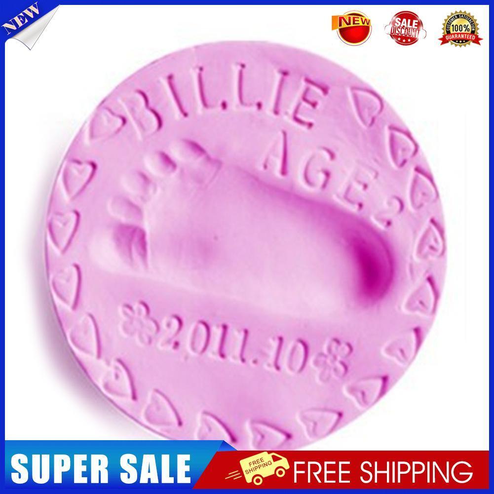 20g Baby Care Hand Foot Inkpad Soft Clay Washless Footprint Mud (Pink)