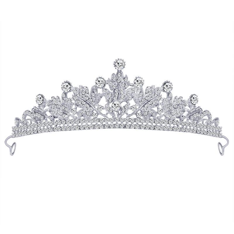 Elegant Princess Crown Tiaras Happy Birthday Crown Headdress for Girlfriend