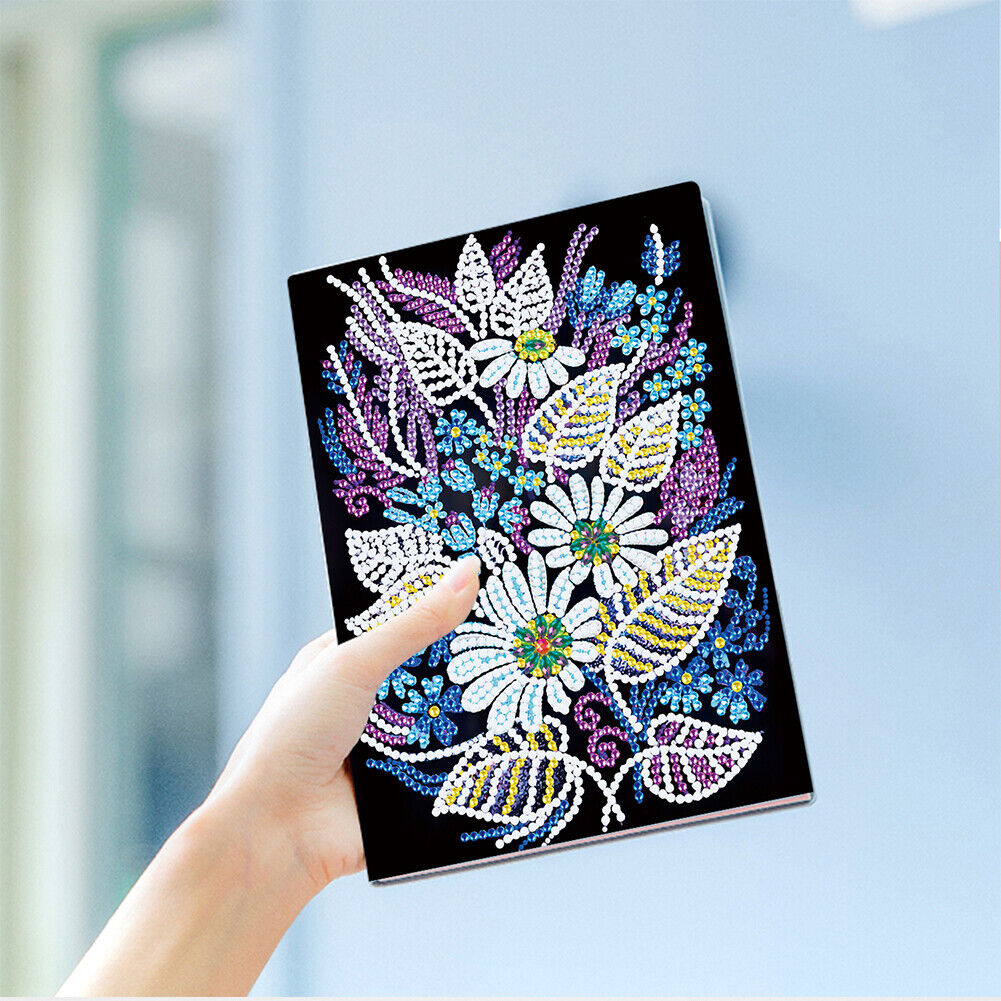 DIY Flower Diamond Painting 50 Pages A5 Notebook Sketchbook Crafts (WXB113)