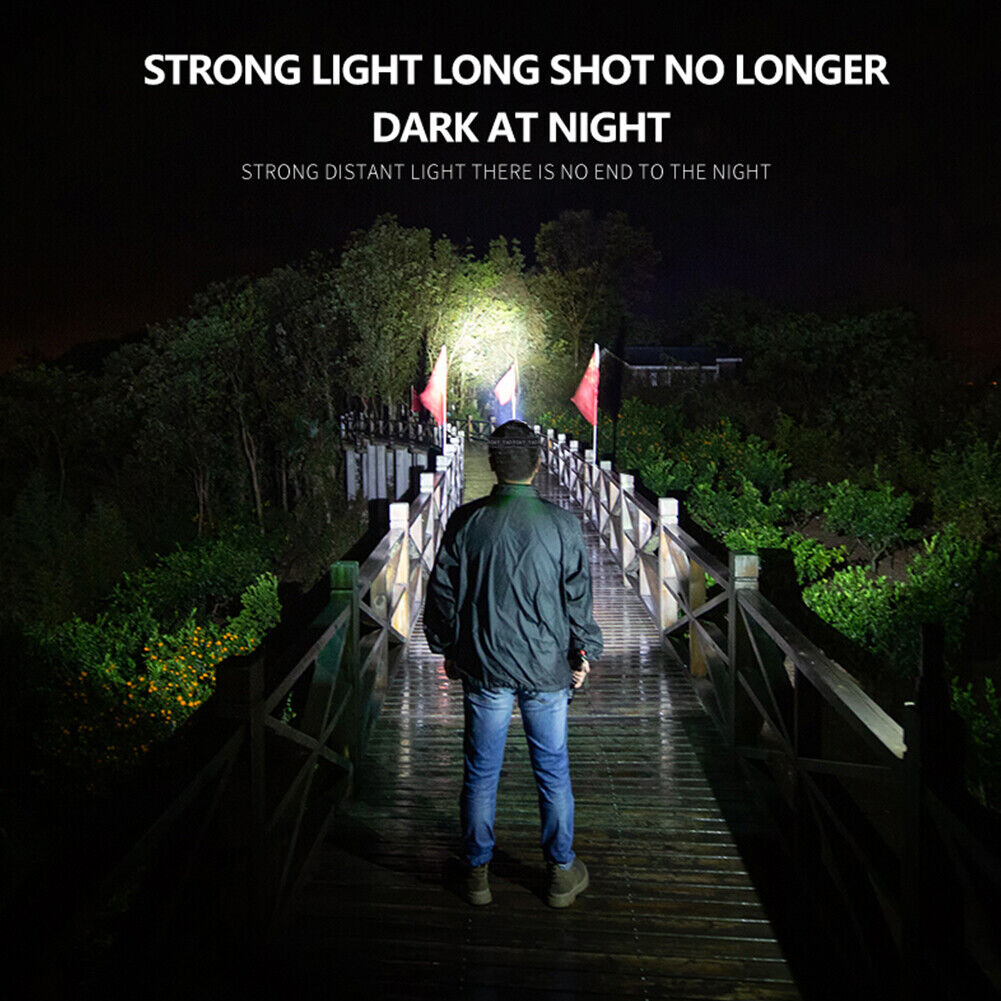 XPE SMD Headlight USB Rechargeable Torch LED Night Fishing Lamp Flashlight