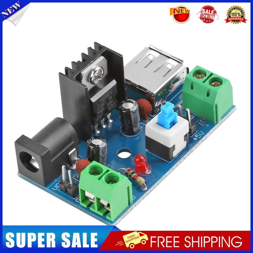 7-15V 9V 12V to 5V 2A L7805 Buck Converter Power Supply Module with Switch