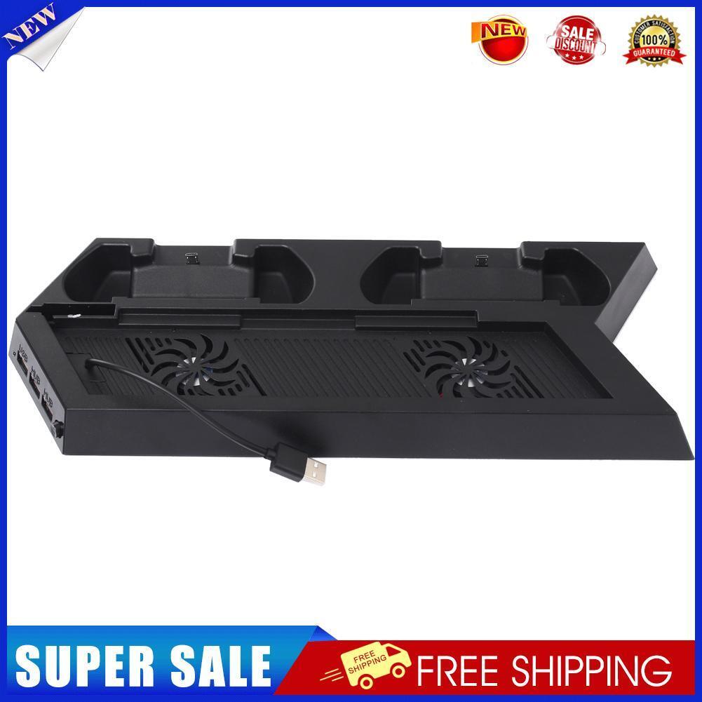 PS4 Cooling Station Vertical Stand with 2 Controller Charging Dock PlayStat