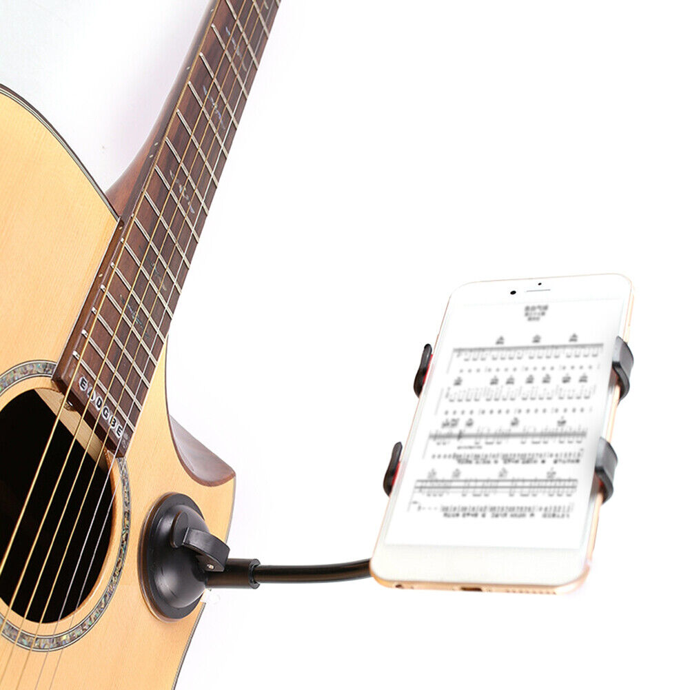Guitar Phone Clips Holder Stand 360 Degree Rotatable Suction Cup Bracket
