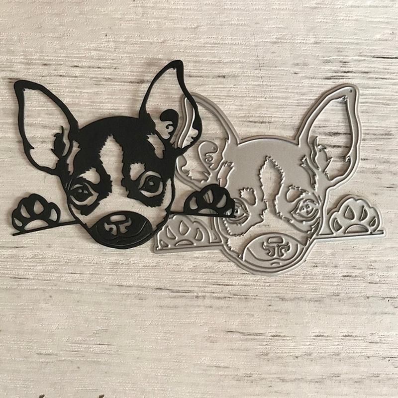 Puppy Dog Metal Cutting Dies Stencil Scrapbooking DIY Album Stamp Paper Emboss