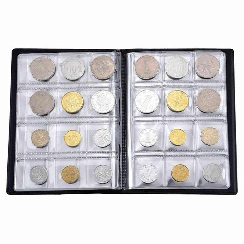 1-Pack Coin Collection Holder Album Book for Collectors