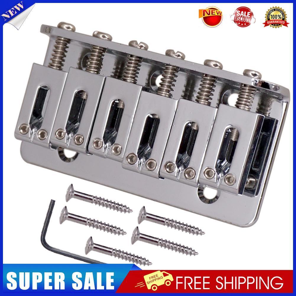 6 Strings Guitar Bridge Saddle Tailpiece for Fender Strat Electric Guitar