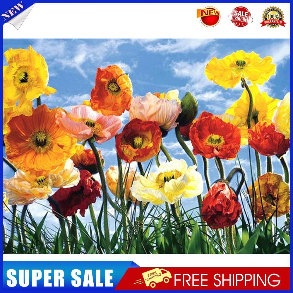 Colorful Flower 5D DIY Full Round Drill Diamond Painting Rhinestone Picture
