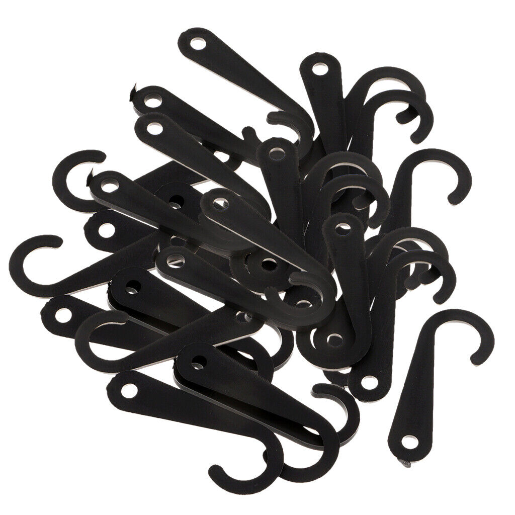 100pcs Plastic J Hooks Fasteners Socks T-Shirt Clothing Display Hanger
