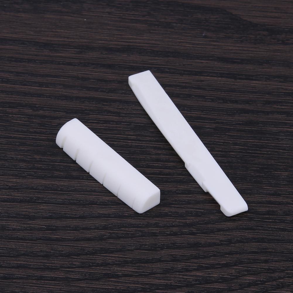 5 Pairs Buffalo Bone Guitar Bridge Nut Saddle for 6 String Classical Guitar