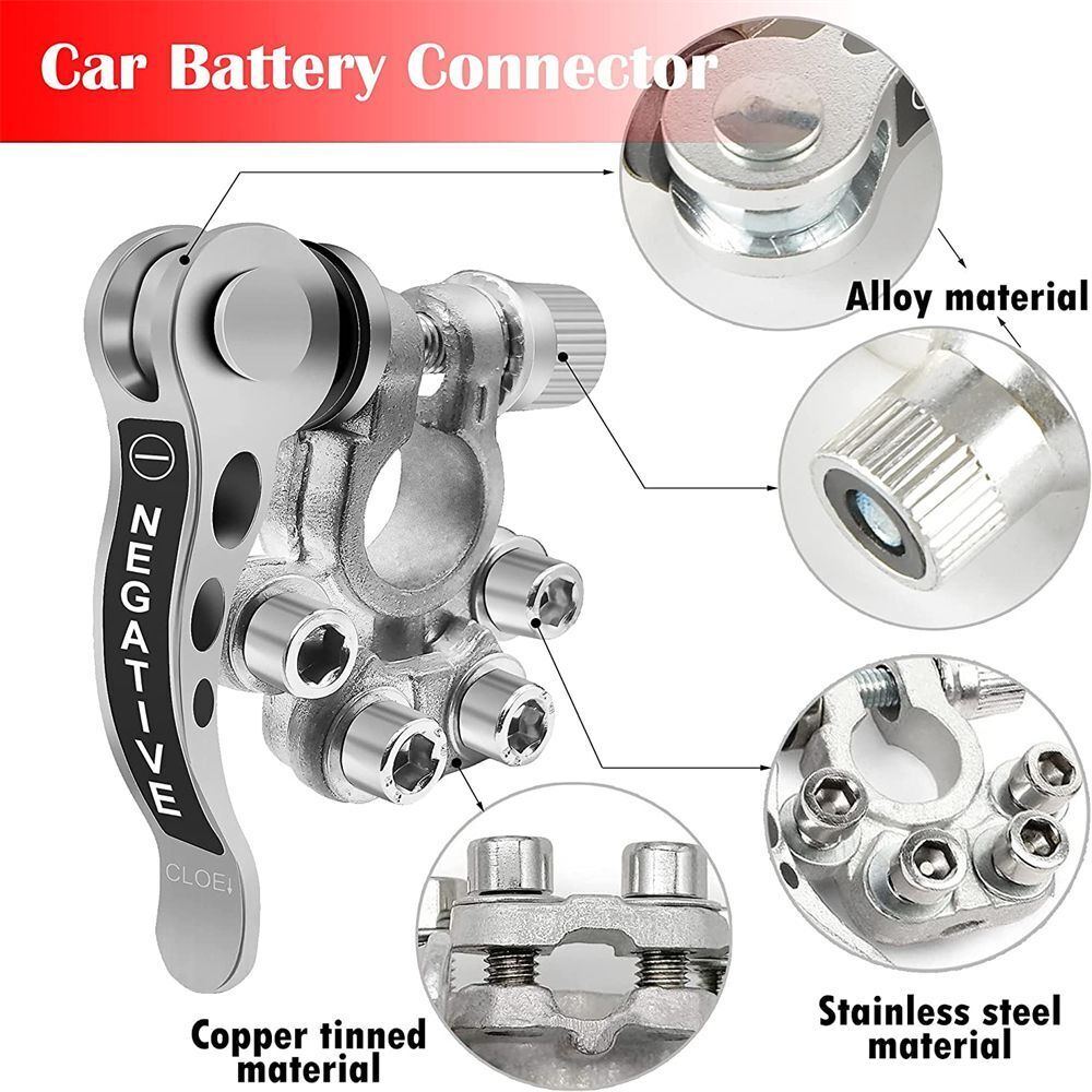 Shut-Off Disconnect Battery Battery Terminals Main Cable Post Connectors Clamps