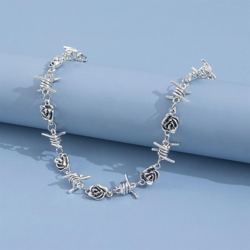 Thorns Roses Pendant Chain Necklace for Women Pendants Jewelry Charming