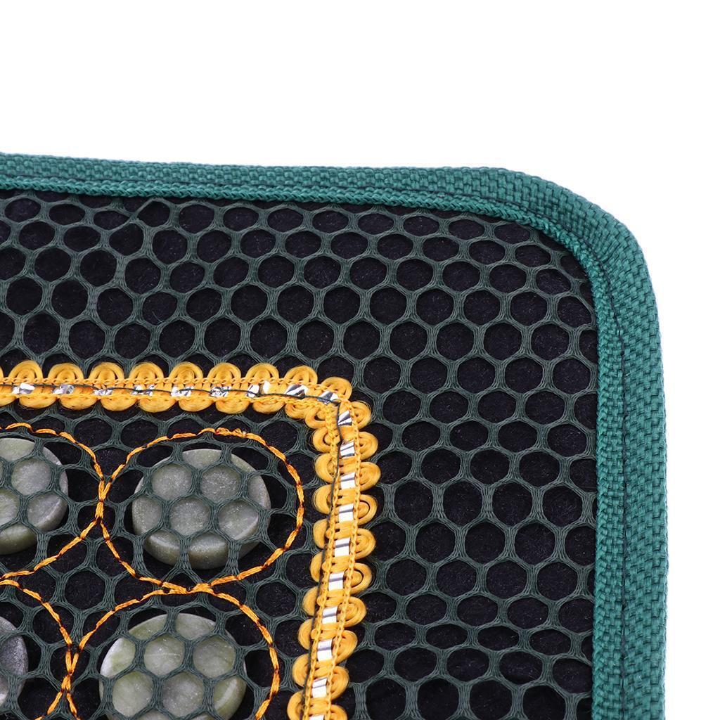 Jade Stone Cooling Summer Pillow Cover Chair Seat Mat for Car Office Home