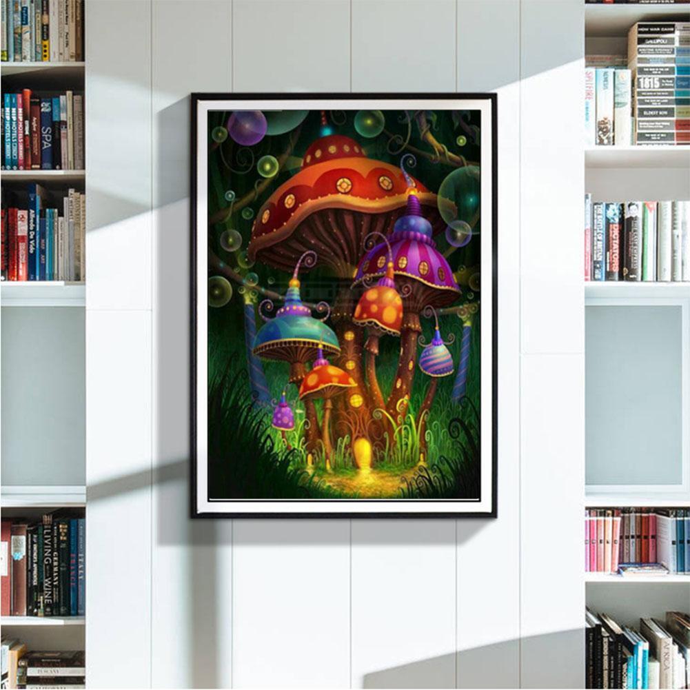 Mushroom Painting Diamond Full Drill Embroidery DIY Cross Stitch Home Decor