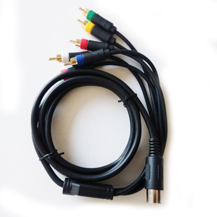 Portable RGB/RGBS Composite Cable Cord For SEGA Mega Drive 1 MD1 Game Console HY