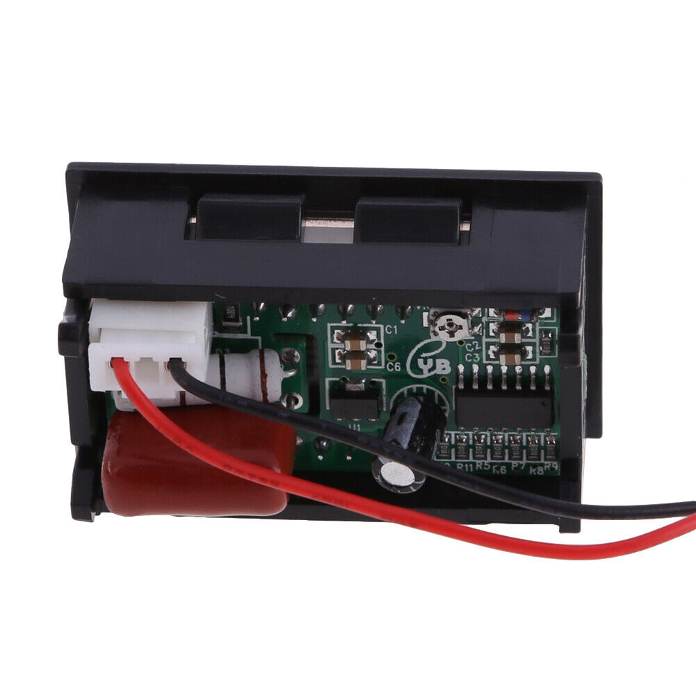 Blue LED AC 30-500V Digital Voltmeter Voltage Display w/ 2 Wires