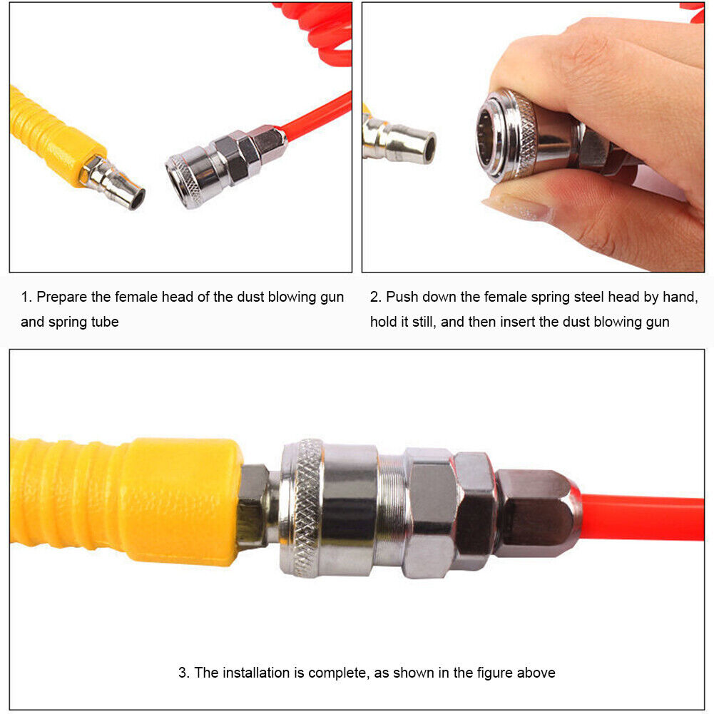 High Pressure Air Blower Gun Dust Removal Pneumatic Car Blowers (Yellow)