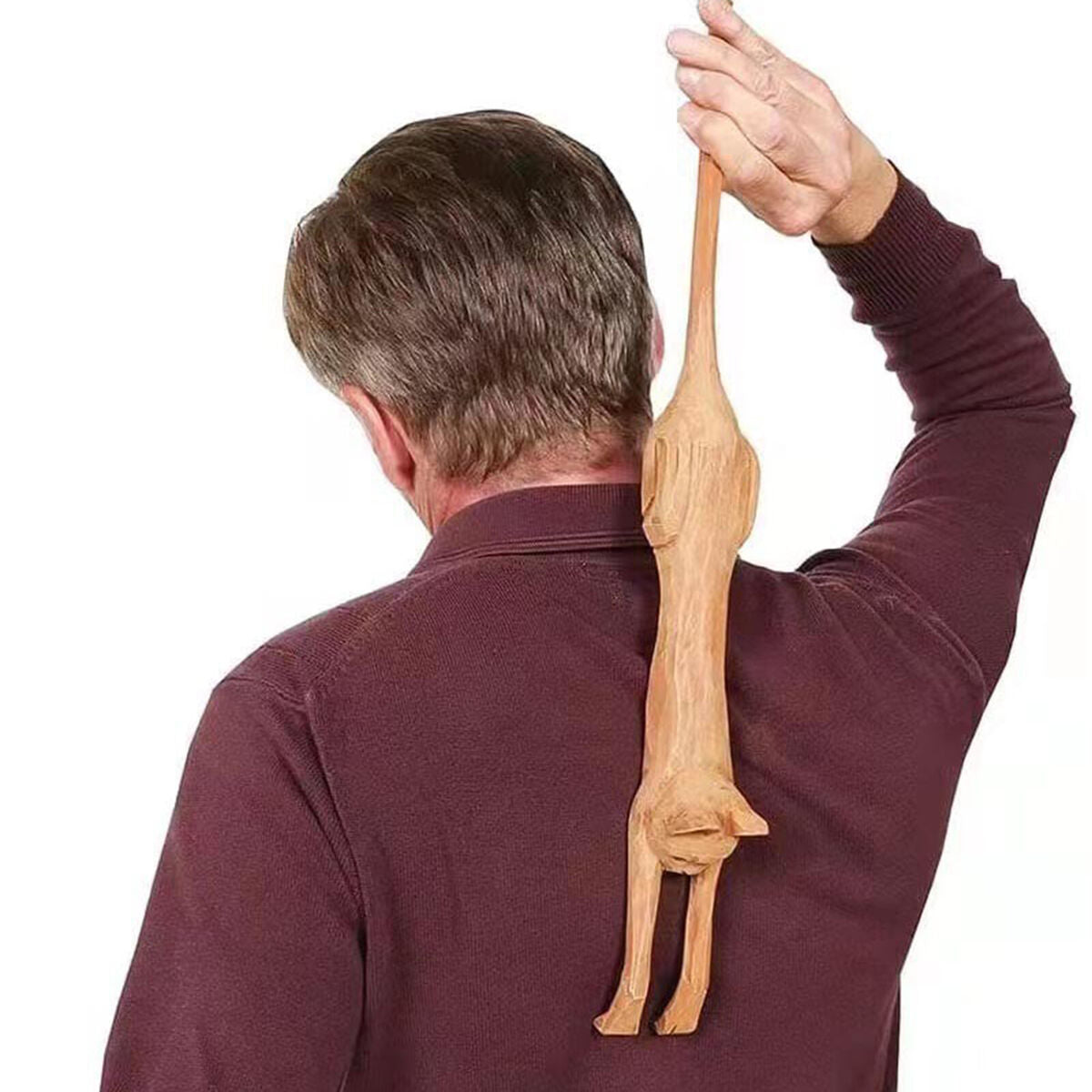 Back Scratcher Wood Cat Design Relieves Itching on Back Body Hand Backslap