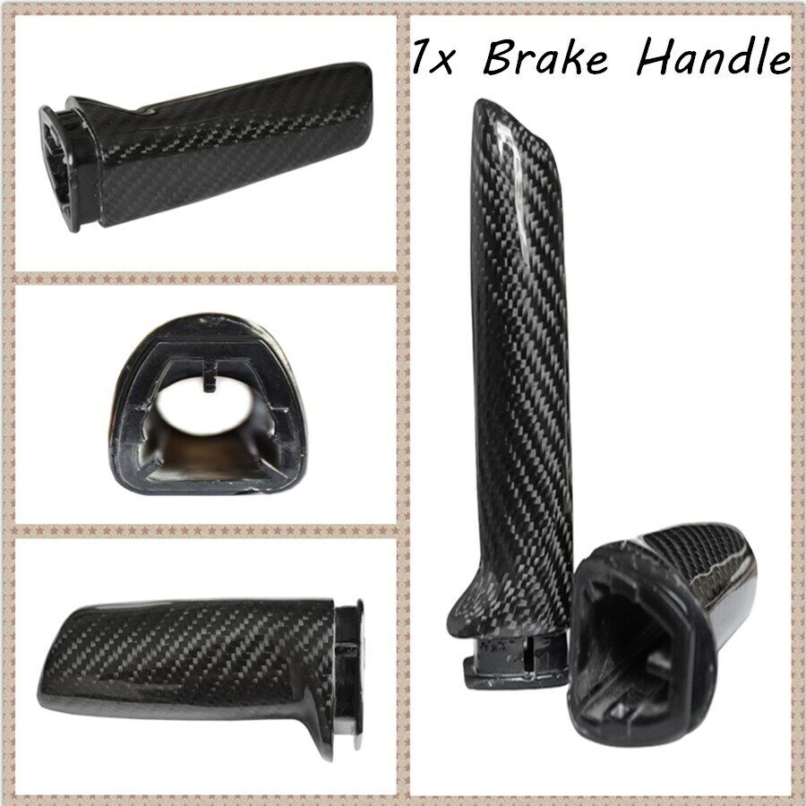 For BMW E36 F32 F80 F82 1x Carbon Arbon Rbon Fiber Brake Handle Handbrake Grip