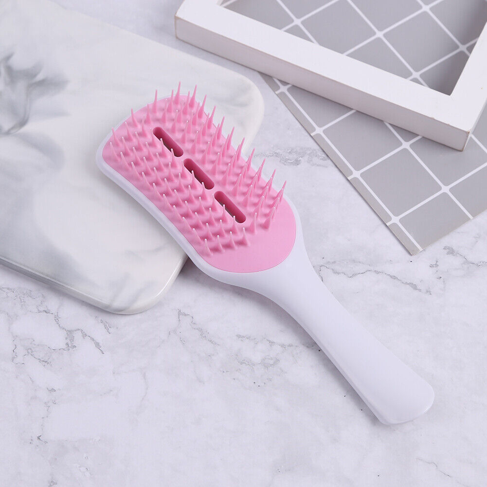 Anti-static Comb Hollow-out Massage Hair Brush Hairdressing Tool (White)